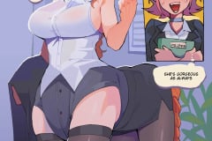 Geldriths-Private-Time-in-Her-Office-Futa-Centaur-Comic-by-Differland-1