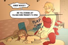 Nessie-Karen-Christmas-Comic-Lewdua-33