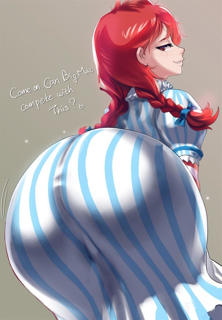 Wendys mascot ass in your face