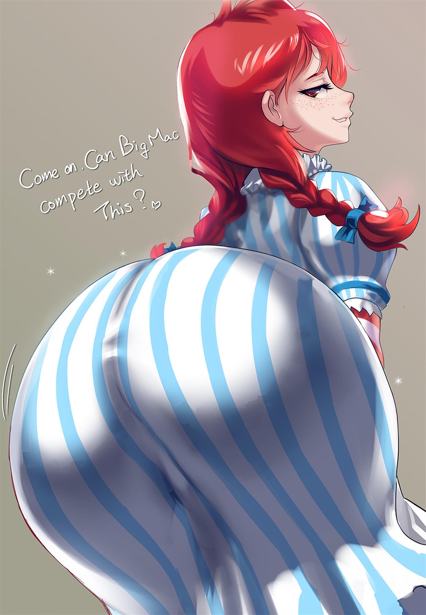 Sexy wendys mascot rule 34 pussy