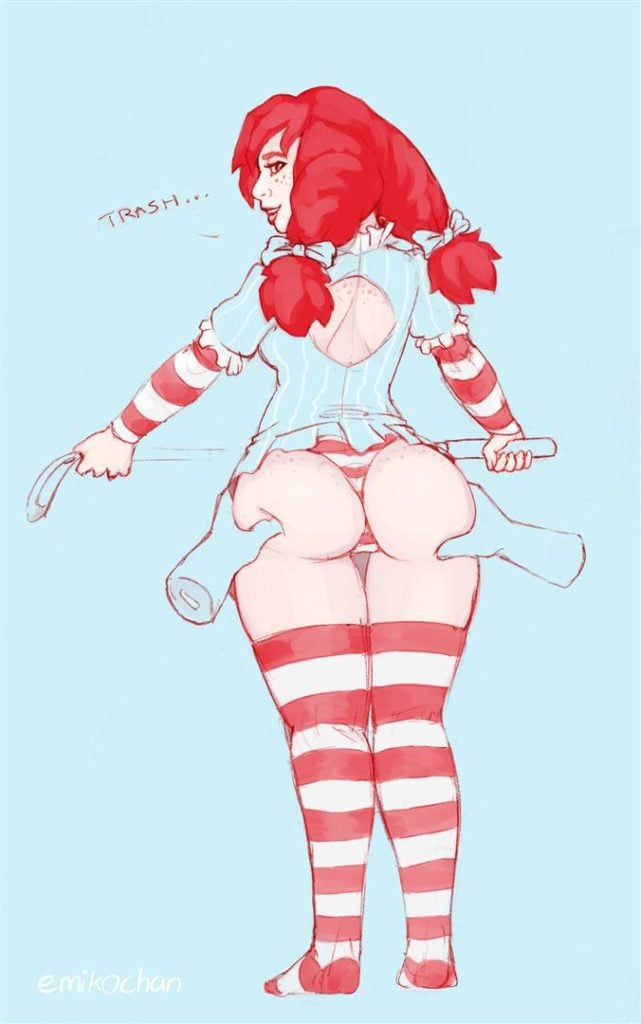 Wendys mascot ass squeeze