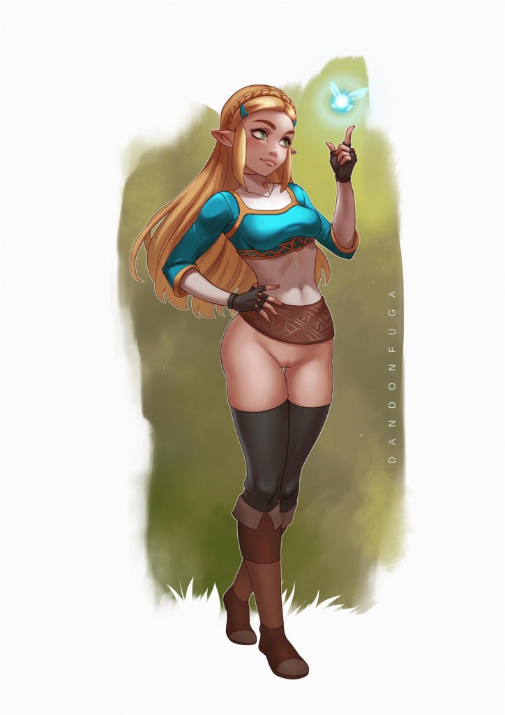 Zelda no pants pussy