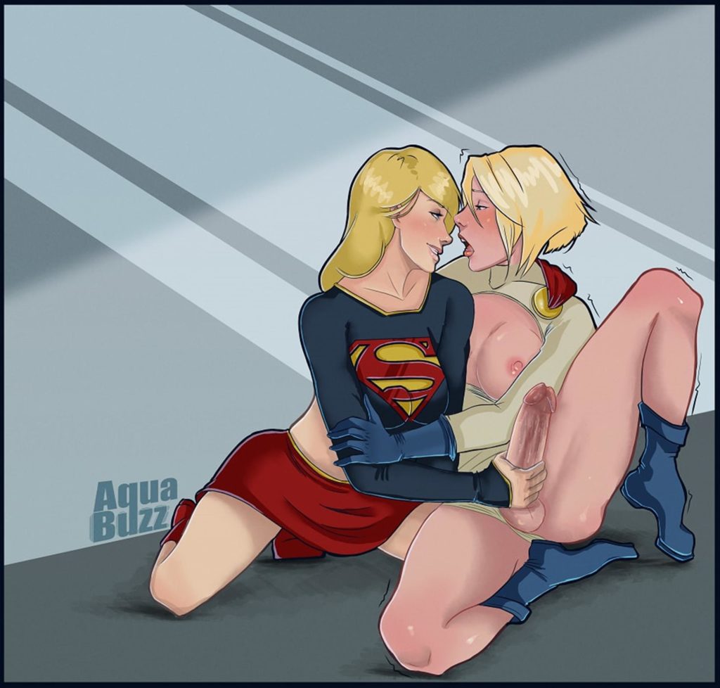 Supergirl jerking off Powergirl 