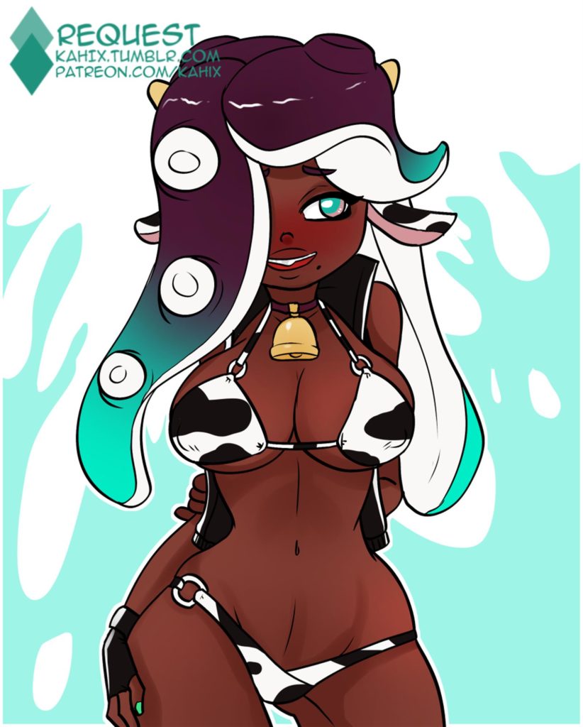 Marina wearing a bikini