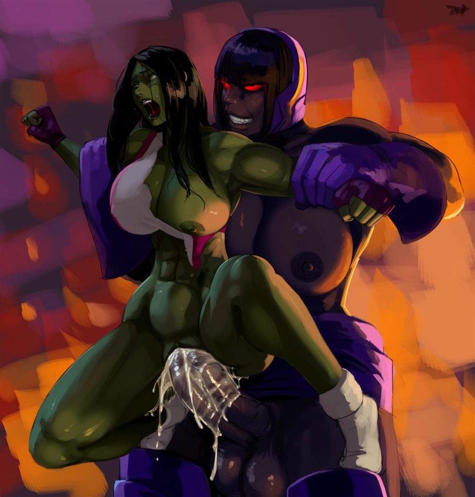 Female Darkseid.. with a dick, fucking She hulk