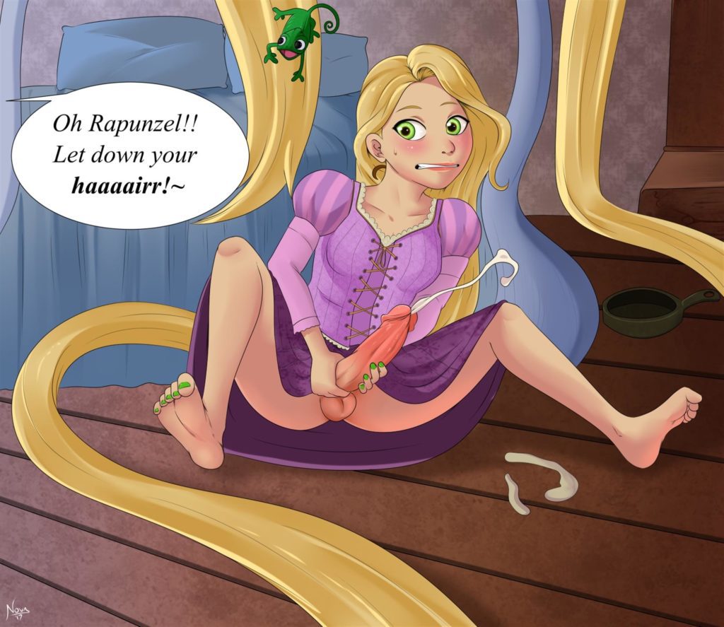Rapunzel masturbating