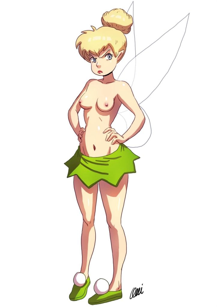 Tinkerbell the fairy topless and sassy