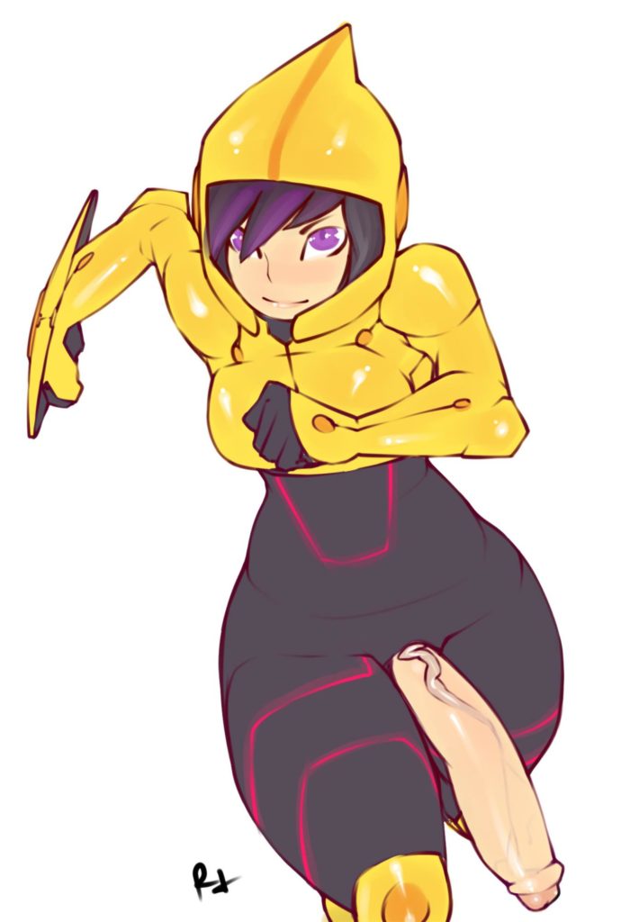 Go Go Tomago running with her dick out