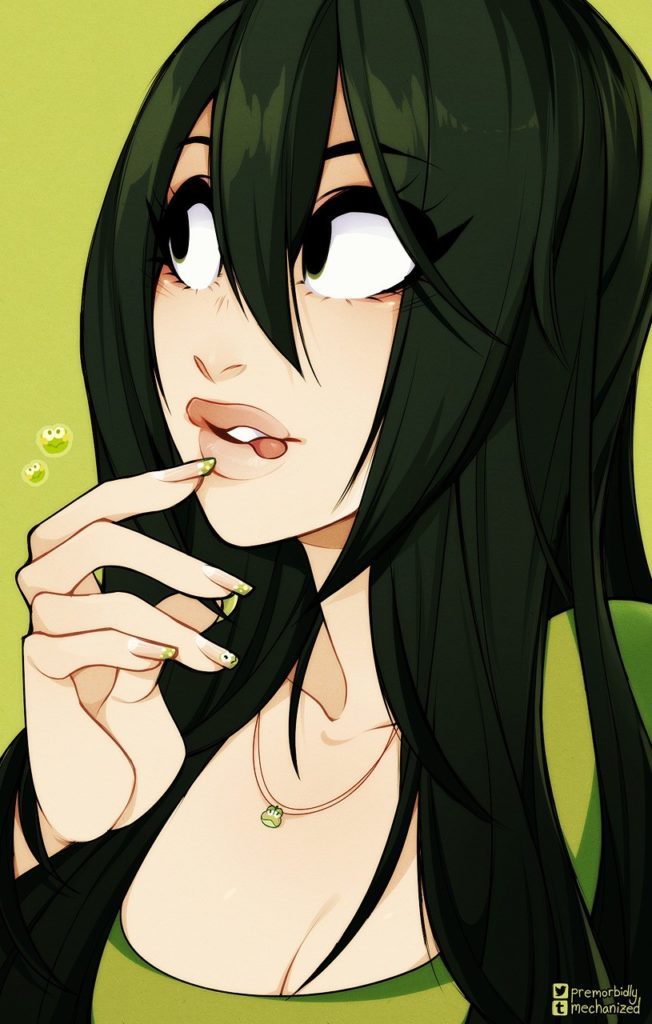 Froppy licking her lips