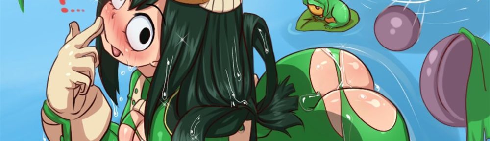 Froppy is wearing a backless suit also topless