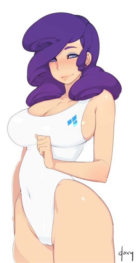 Thick Rarity in a swimsuit