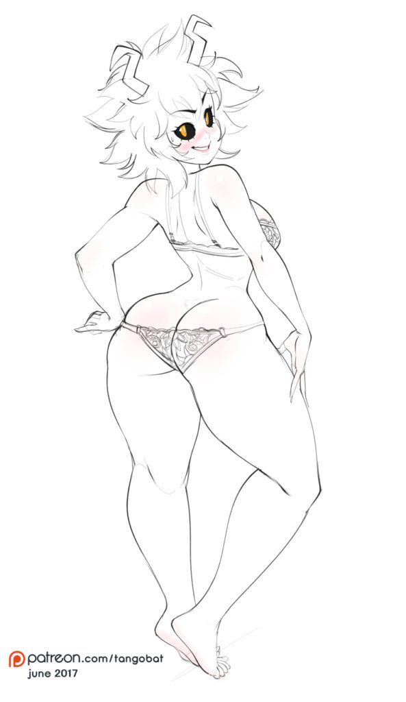 Pinky in lingerie