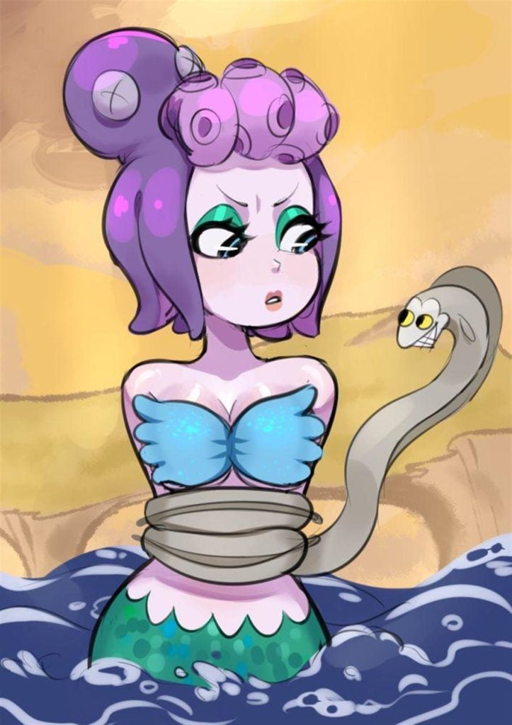 Cala Maria being tied up by eels