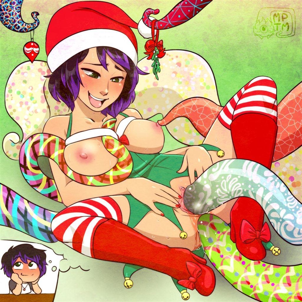 Girl dreaming about christmas tentacle rape