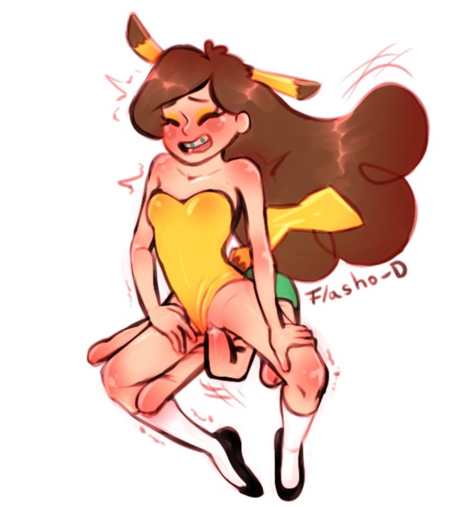 Mabel is a tiny nude Pikachu