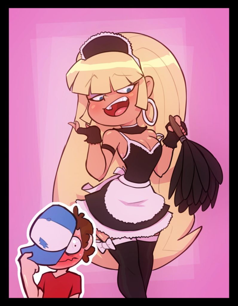Pacifica in a maid outfit