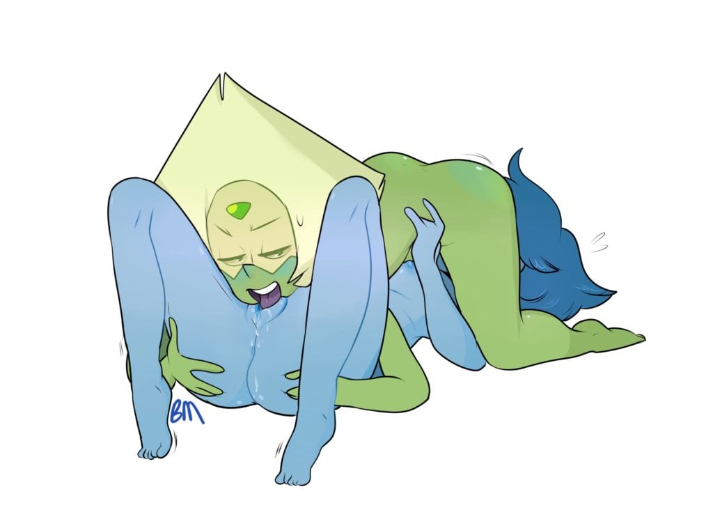 Peridot and Lapis doing the 69