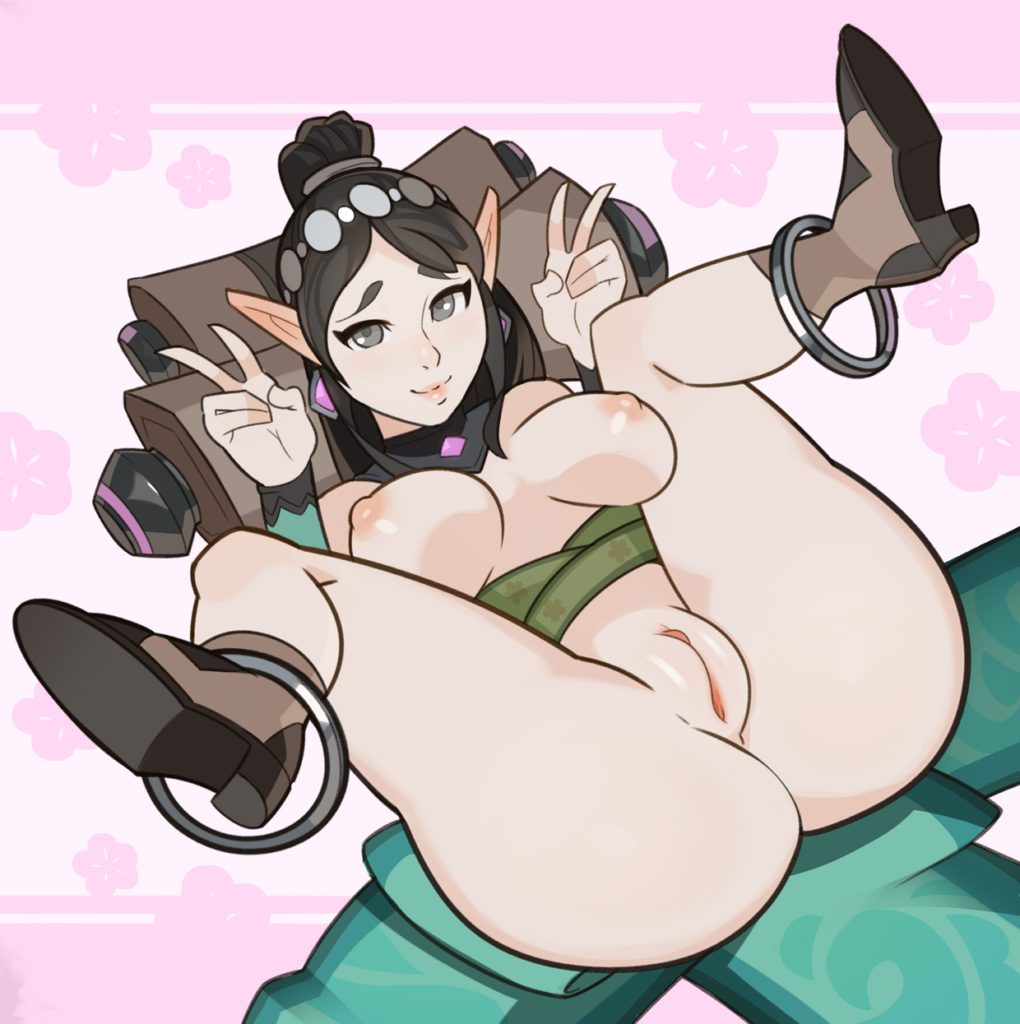 Ying spreading her legs and she has a nice pussy