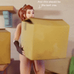 Strapy - Futa Brigitte jerking off on your face pov Overwatch hentai rule 34 cartoon porn animated gif