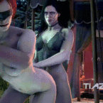 Tiaz 3dx - Futa Yennefer fucking Triss from behind The Witcher rule 34 animated hentai porn