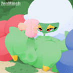 Zenminch - Futanari Roserade pokemon short stack hentai porn gif cock sleeve pocket pussy animated