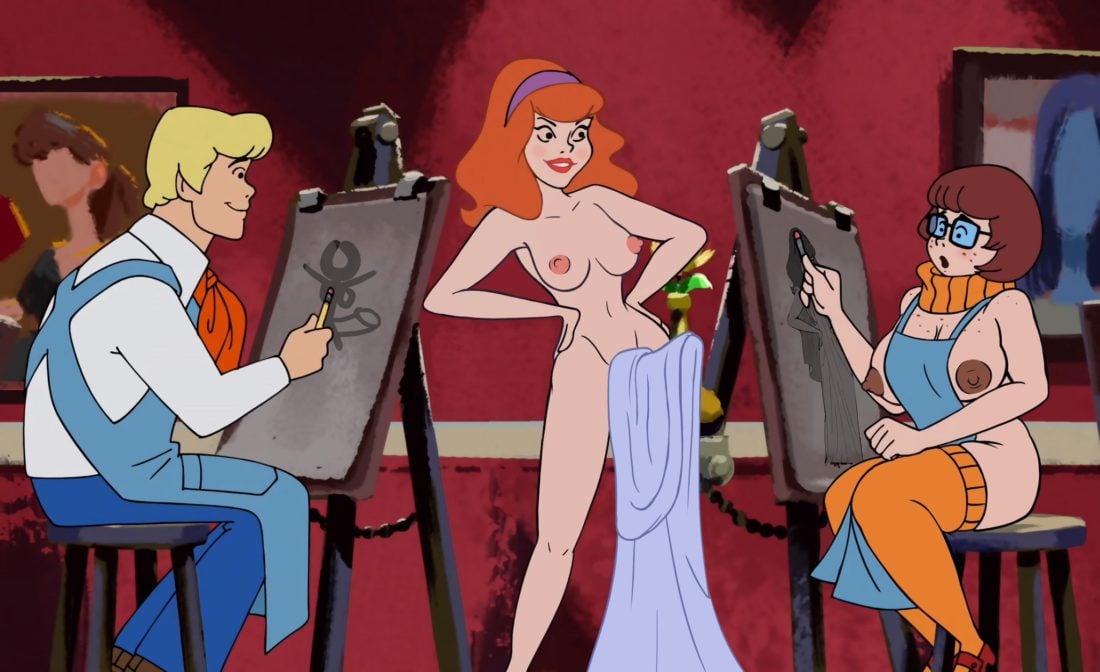 Monkeyman - Velma Dinkley Futa Daphne Blake Scooby-doo rule 34 porn 2