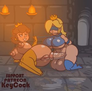 Keycock - Futa Bondage-Princesses-Rosalina Daisy