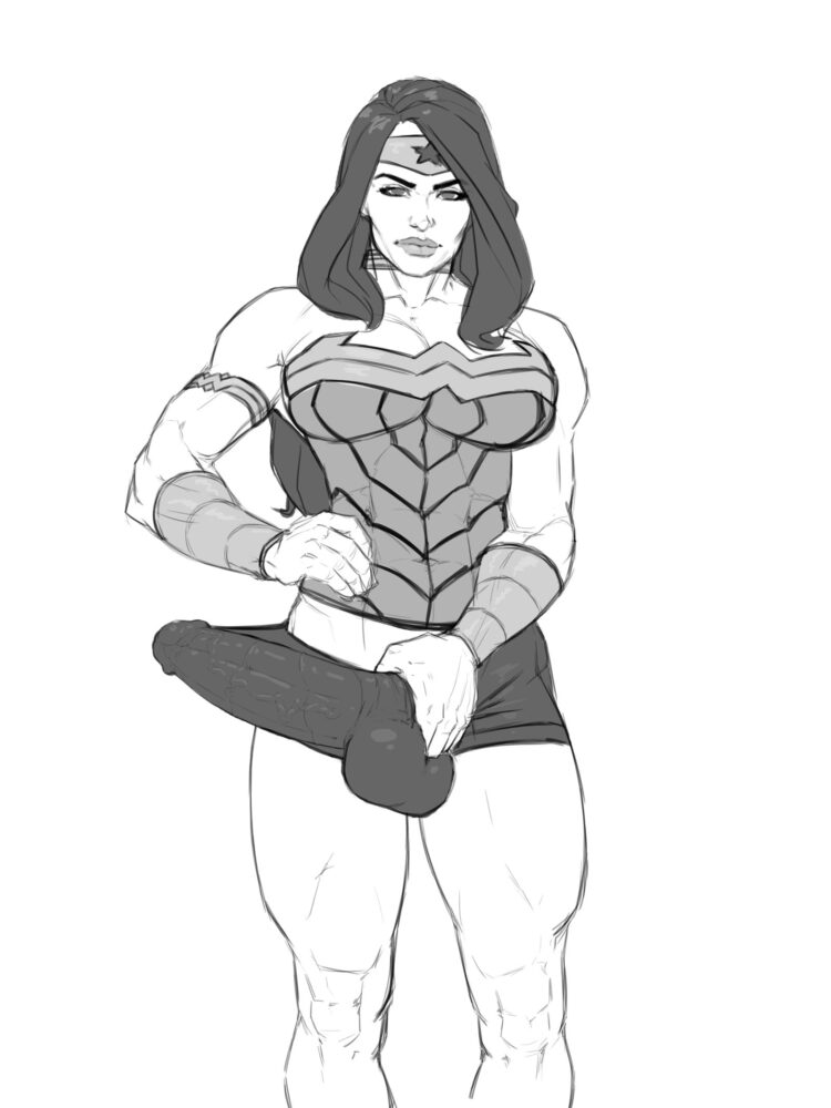 Nacnac - Futanari Wonder Woman porn