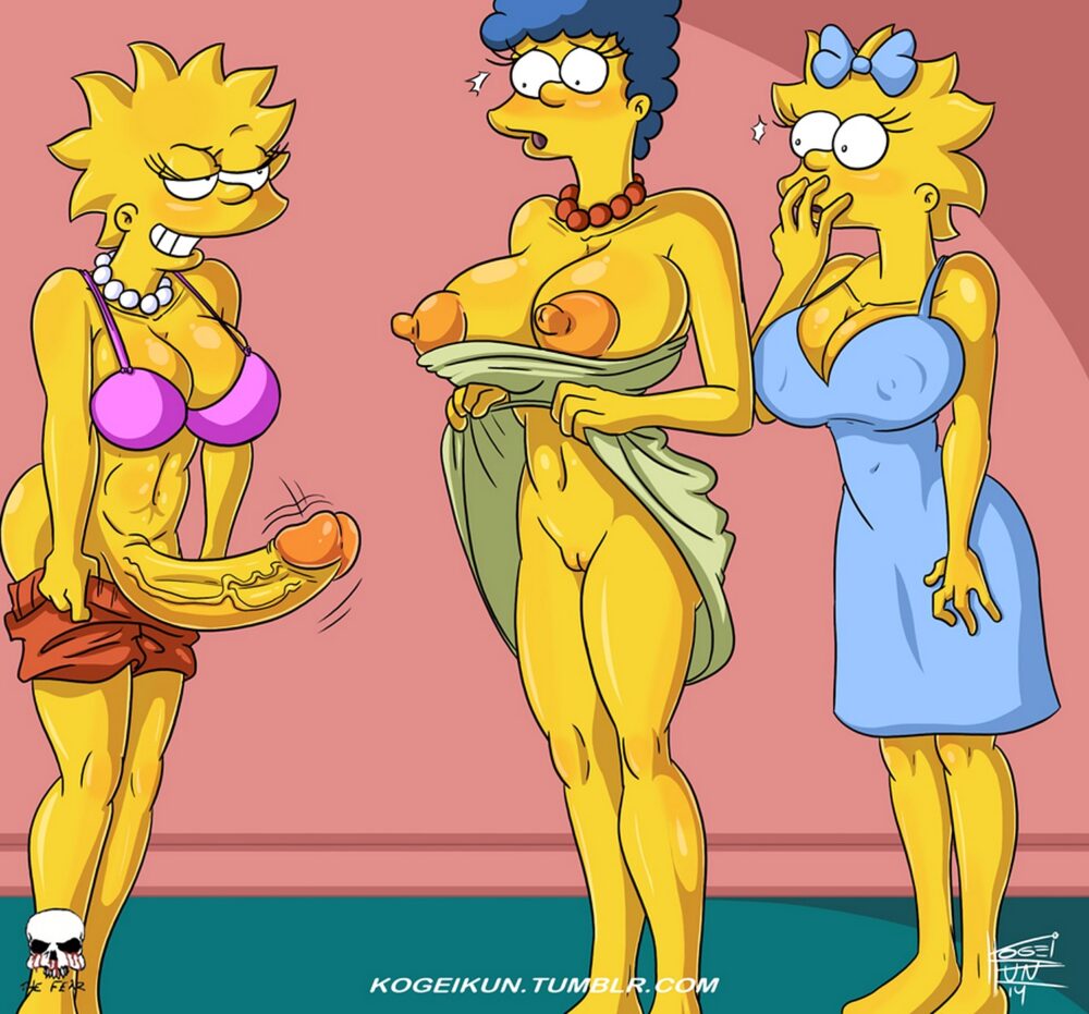Kogeikun - Futanari Lisa Maggie Marge Simpson porn 2b