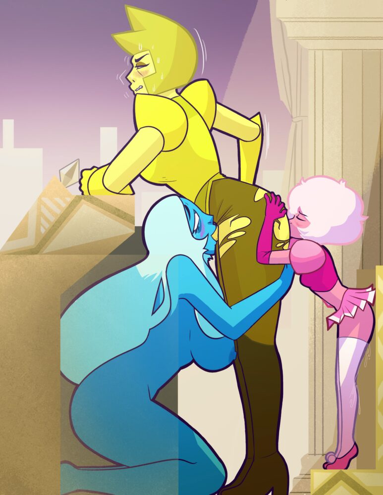 Inkershike - Futa Blue Pink Yellow diamond steven universe rimming porn