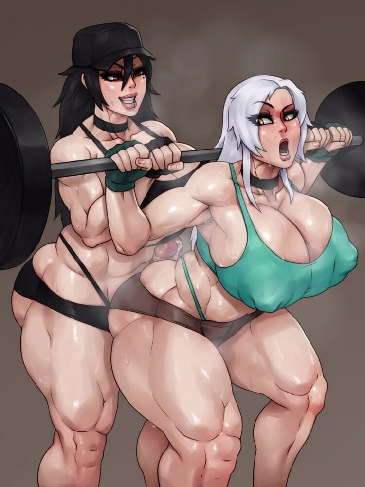 Rampage0118 - Futanari weight lifting porn
