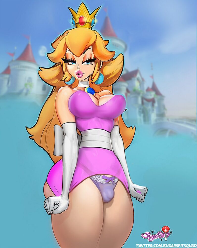 Sugarspit - Futa Princess Peach Mario porn