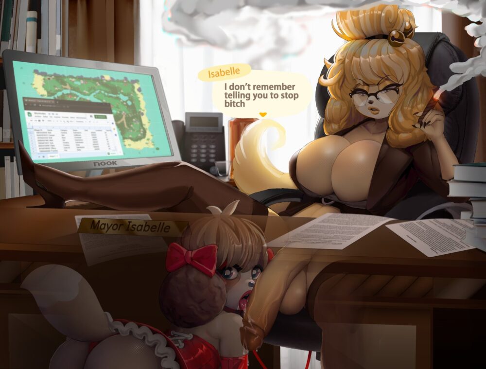 Picturd - Futanari Isabelle Digby Animal Crossing porn hentai