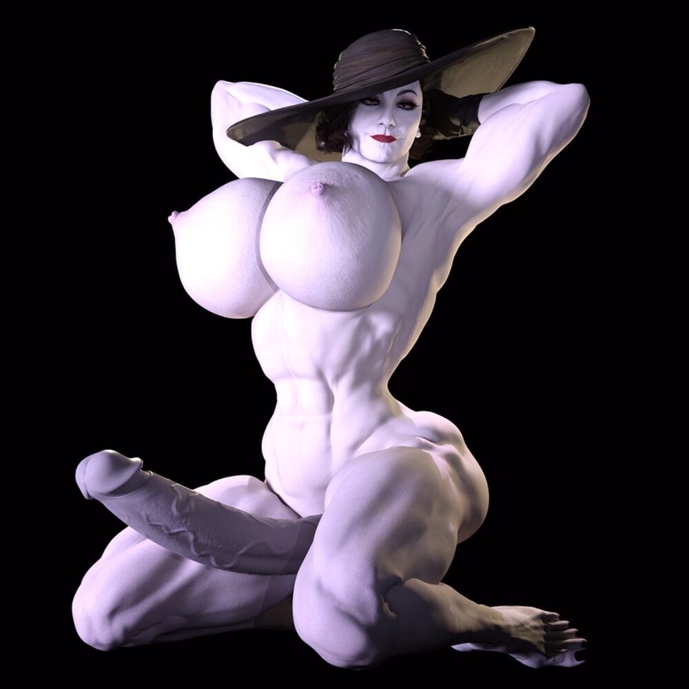 Doll3dx - Muscular Futa Alcina Dimitrescu big vampire lady hentai porn