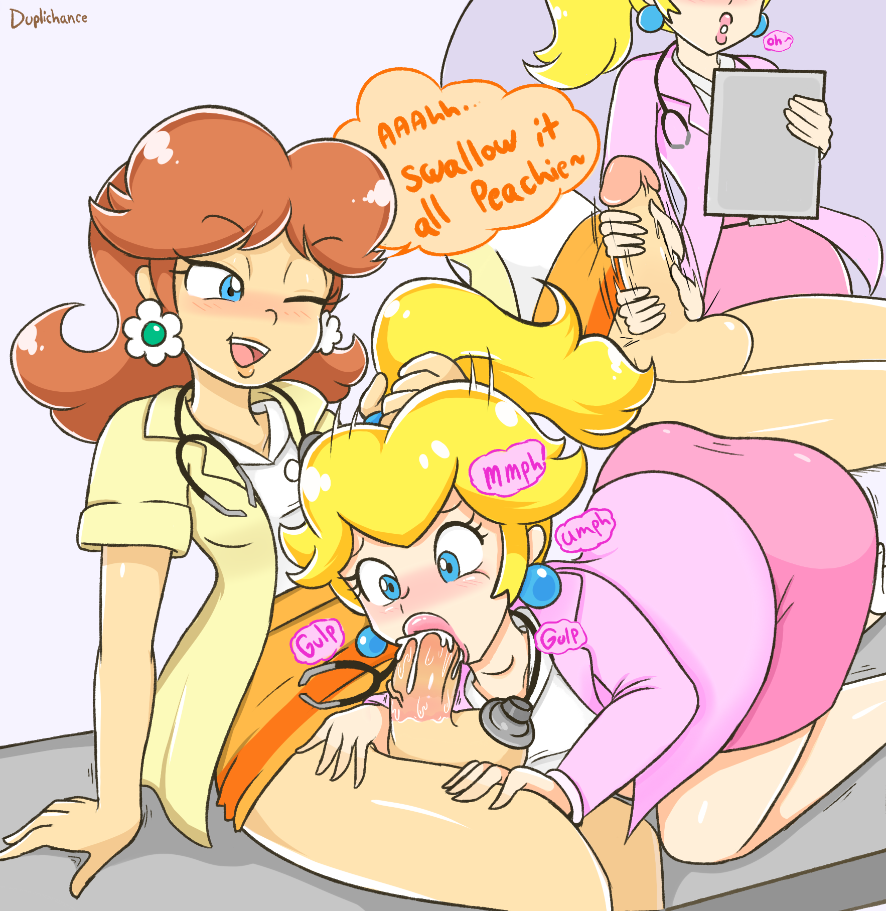 Peach and daisy futa porn comic
