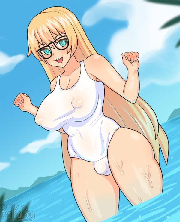Cuccoking - futa beach girl 1