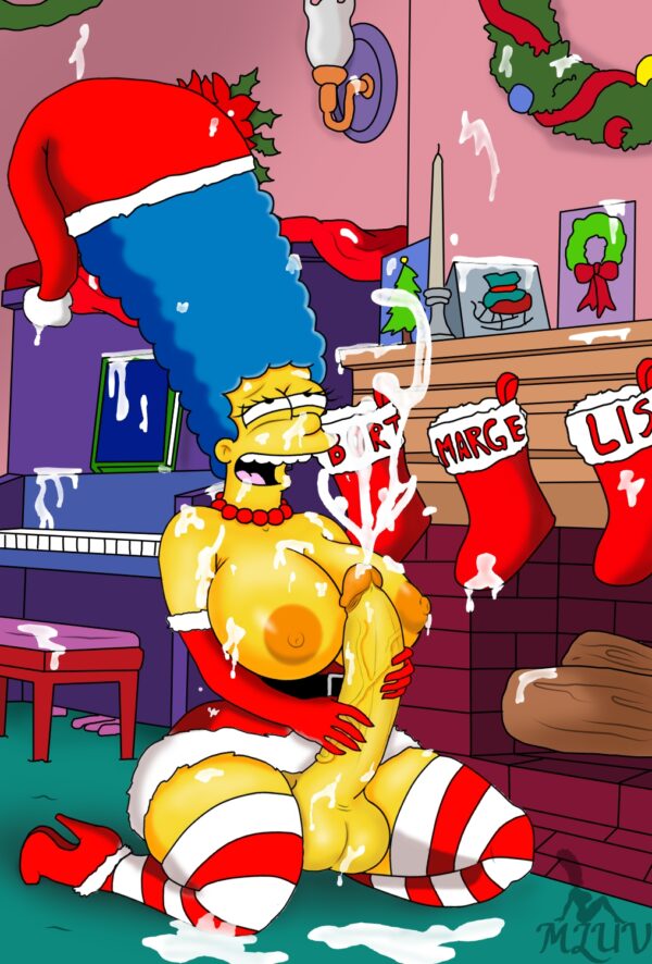 Mluv - Futa Marge Simpson christmas porn 1