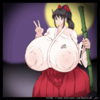 Hataraki Ari - Shrine Priestess and Futa Ghost animation (1)