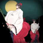 Hataraki Ari - Shrine Priestess and Futa Ghost animation (14)