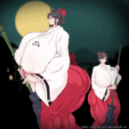 Hataraki Ari - Shrine Priestess and Futa Ghost animation (15)