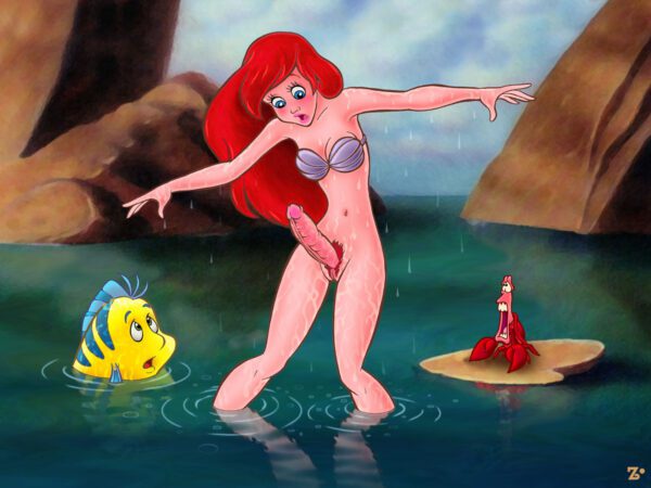Zandersnazz - Futa Ariel The Little Mermaid disney hentai porn 2