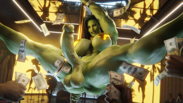 Amazonium - Muscular futa She-Hulk marvel avengers hentai porn 1