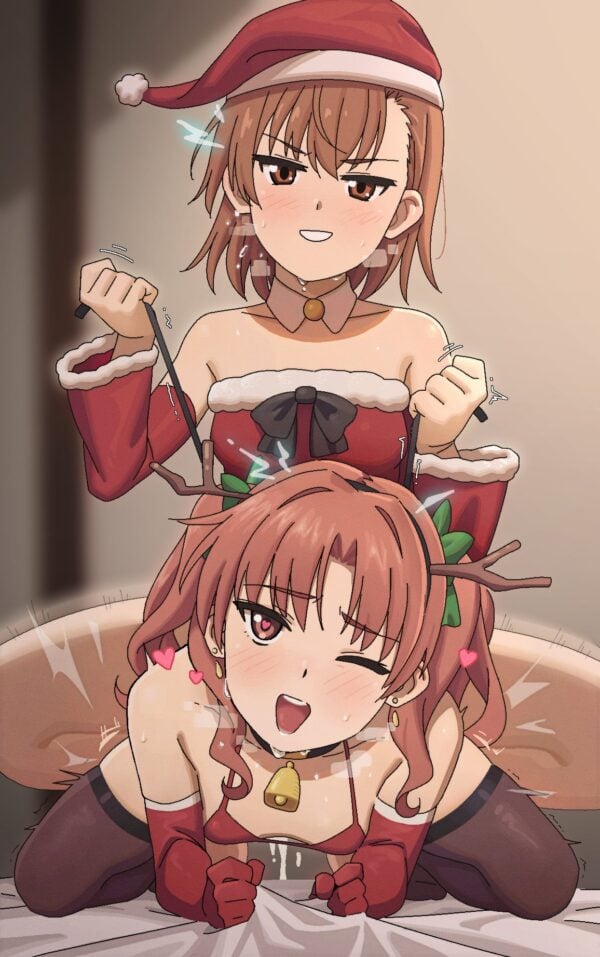 sleepy frippy frip - Futa misaka mikoto shirai kuroko to aru kagaku no railgun Christmas rule 34 hentai porn 1