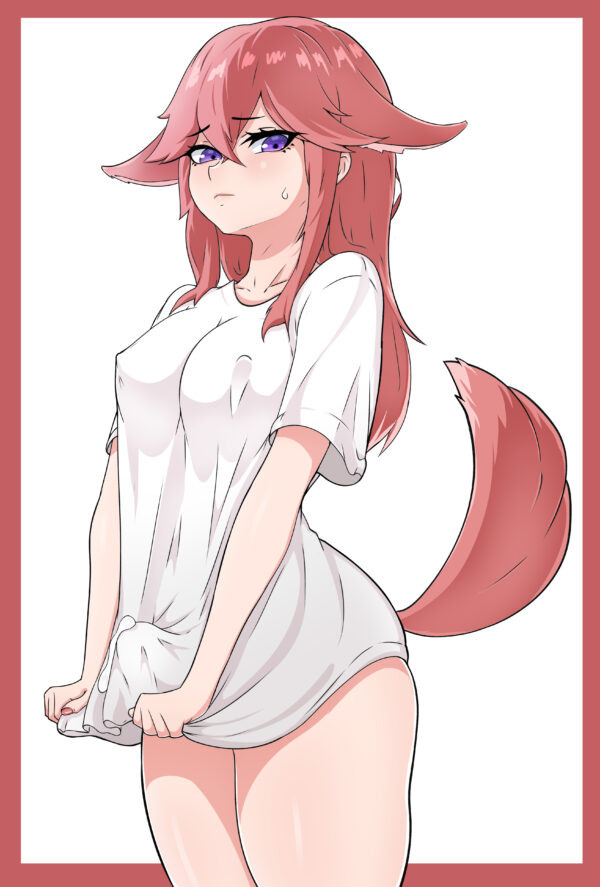 Hornyfex - Futa Yae Miko genshin impact rule 34 hentai porn 1