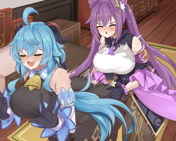Zado - futa Ganyu Keqing genshin impact rule 34 hentai porn 2