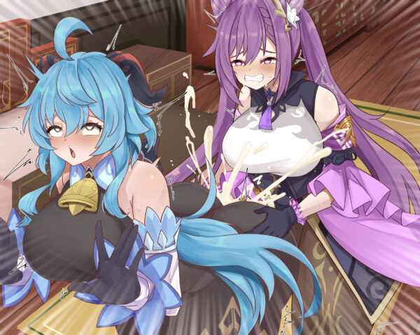 Zado - futa Ganyu Keqing genshin impact rule 34 hentai porn 3