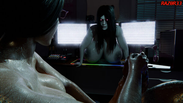 raz0r33 - futa sadako yamamura halloween 1