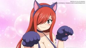Blue senpai futa erza scarlet jellal fernandes fairy tail