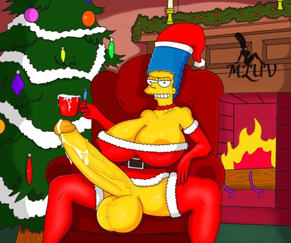 mluv - futa marge simpson christmas the simpsons hentai porn(1)