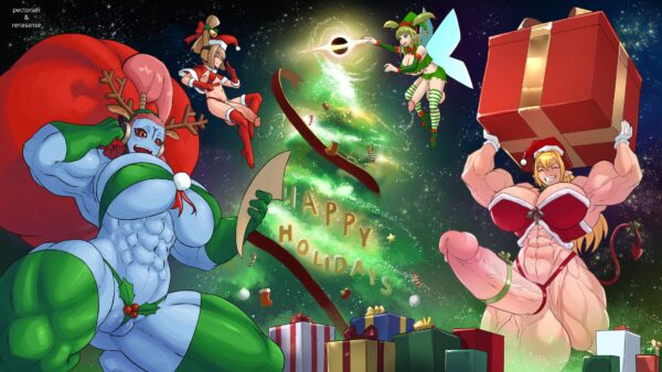 pectoriah_ _renasanse - futa original character sophia (pectoriah) tau christmas warhammer (franchise) 40k hentai porn